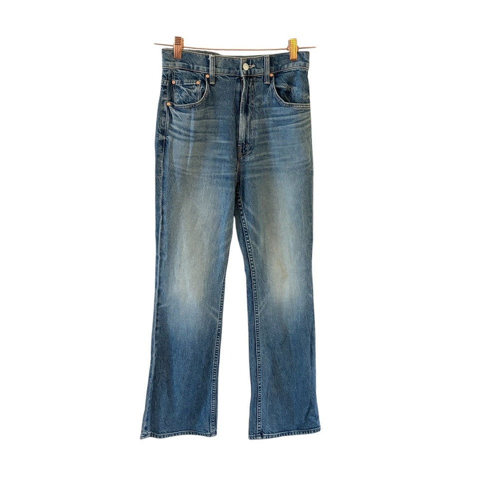 Mother Superior The Scooter Ankle Jeans Womens 24 I'm a Winner Blue Denim